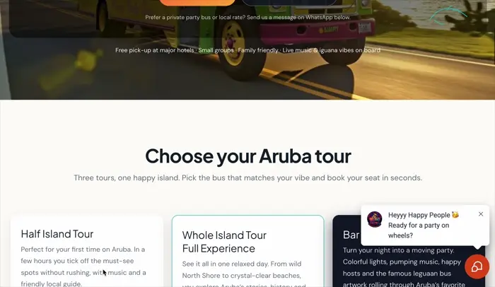 One Happy Island website